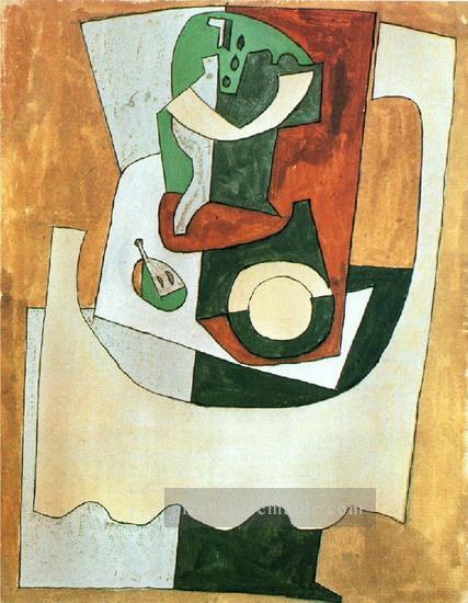 Stillleben au gueridon et a l assiette 1920 kubist Pablo Picasso Ölgemälde